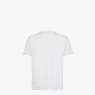 FENDI White cotton T-shirt outlook