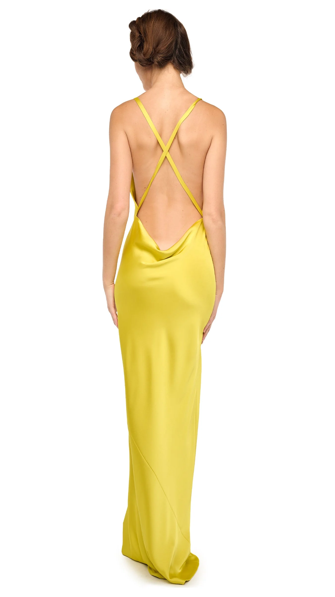 CROSS BACK BIAS GOWN - 1