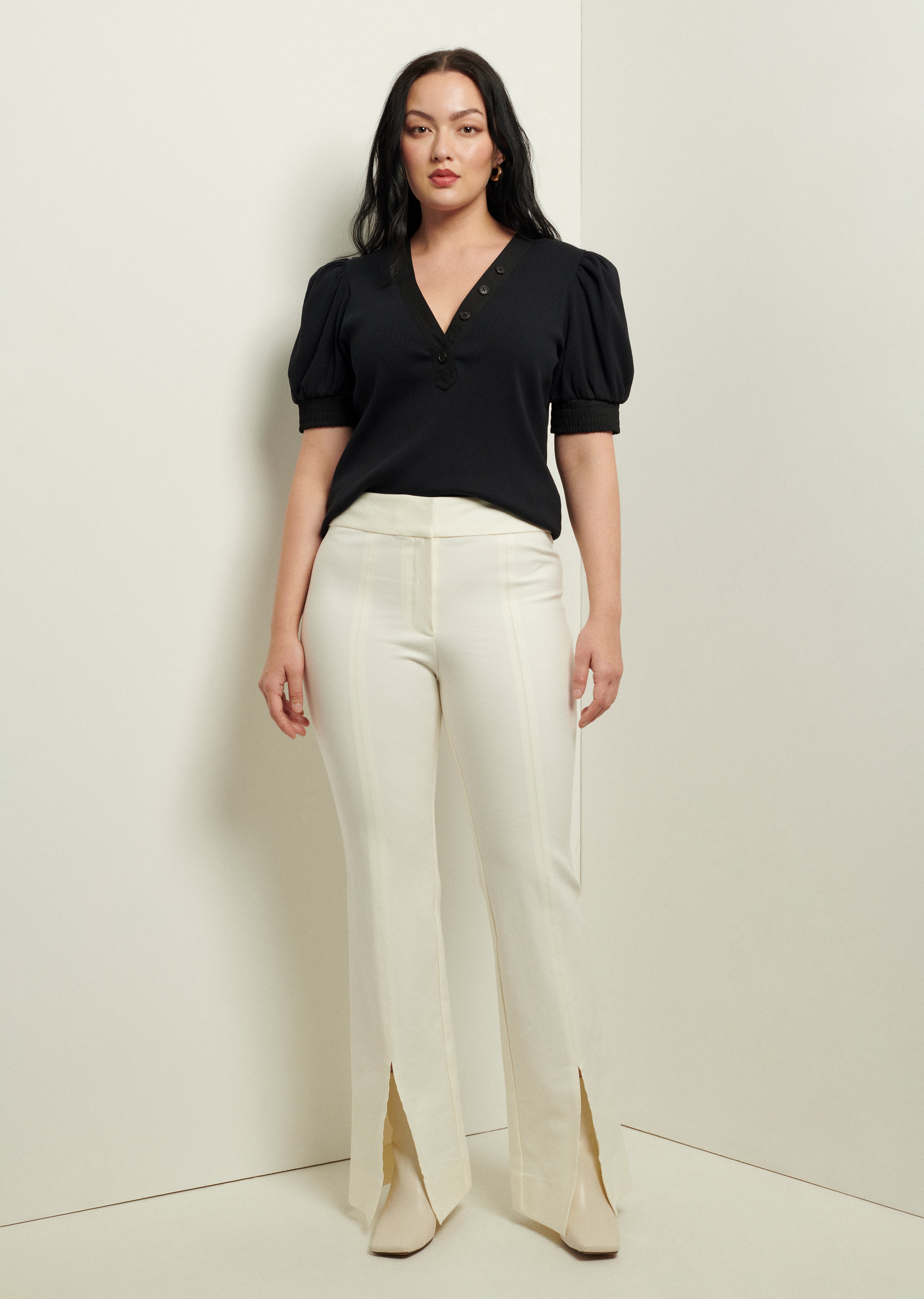 MAEVE FRONT SLIT TROUSERS - 3