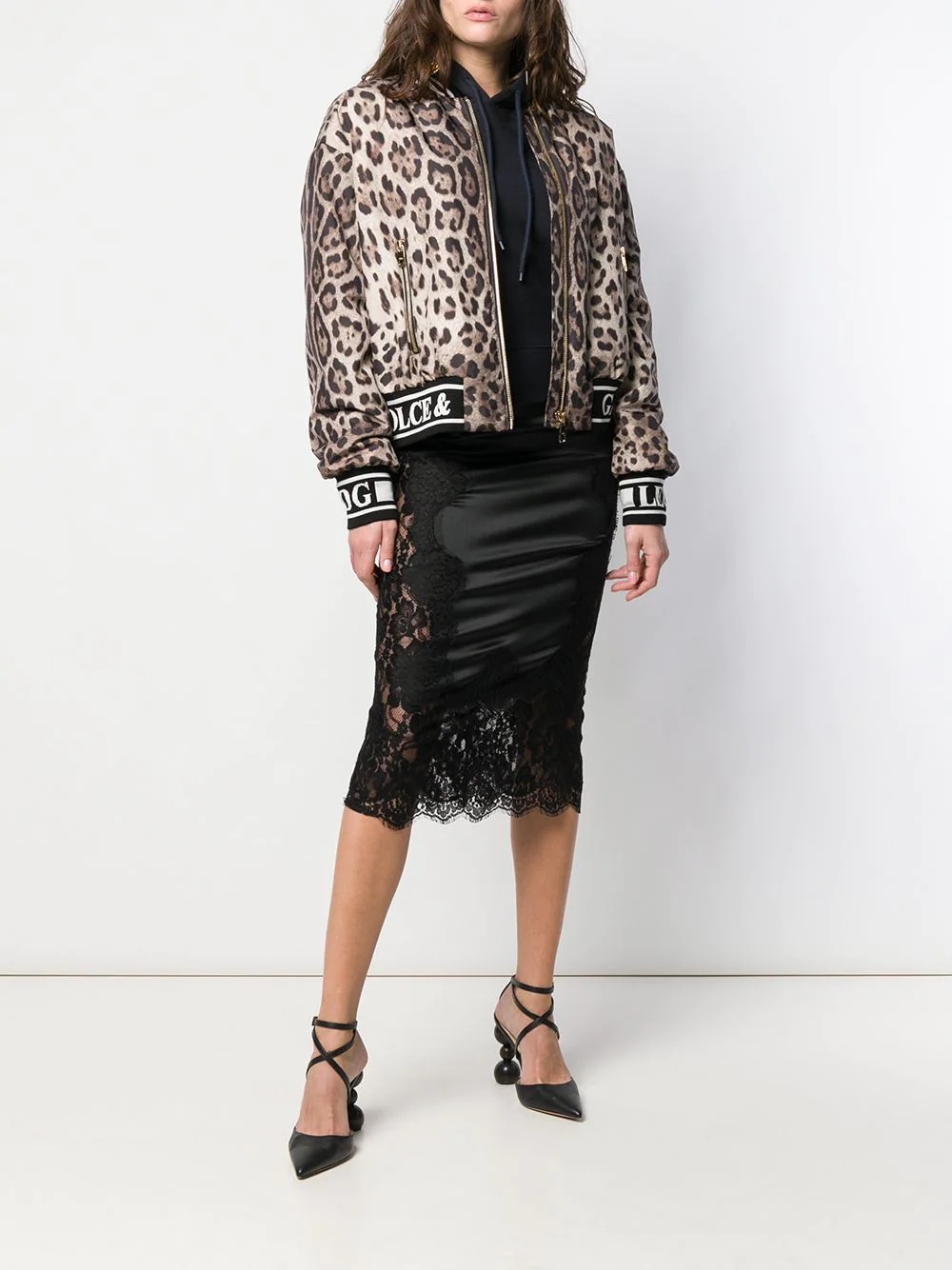 leopard print bomber jacket - 2