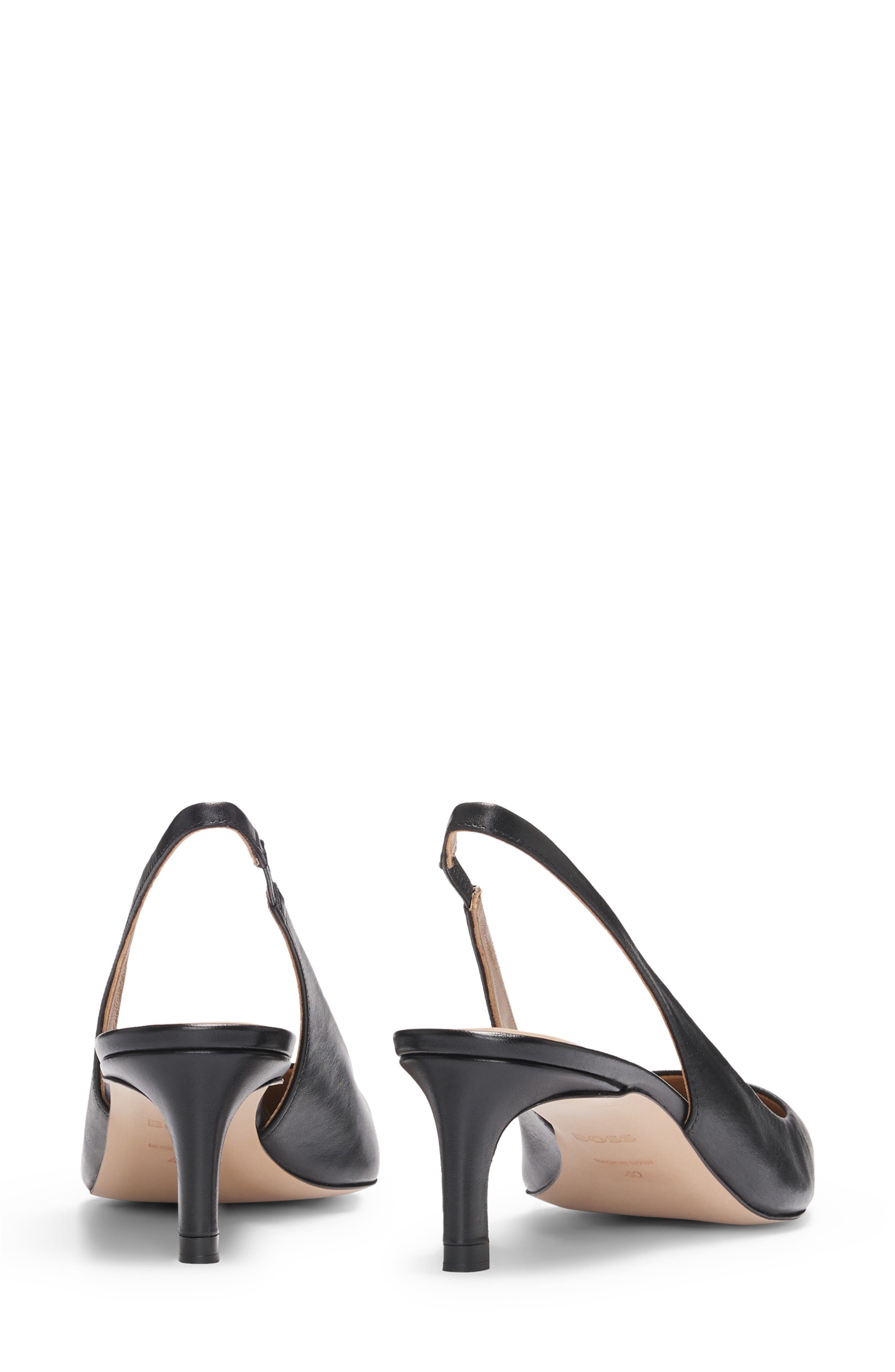 BOSS Janet Slingback Pointed Toe Pump in Black at Nordstrom - 6