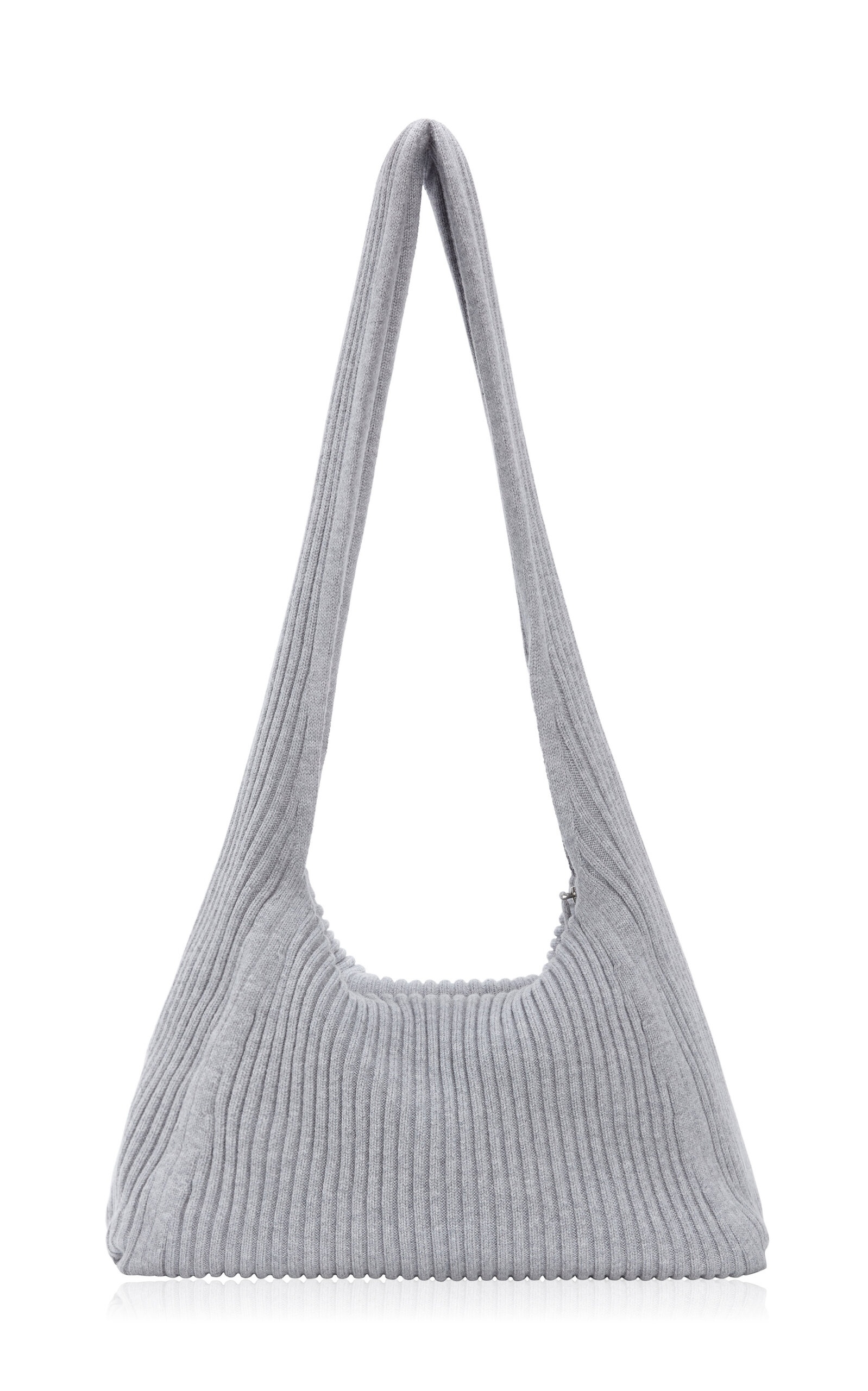 Blu Ribbed Wool Crossbody Bag grey - 1