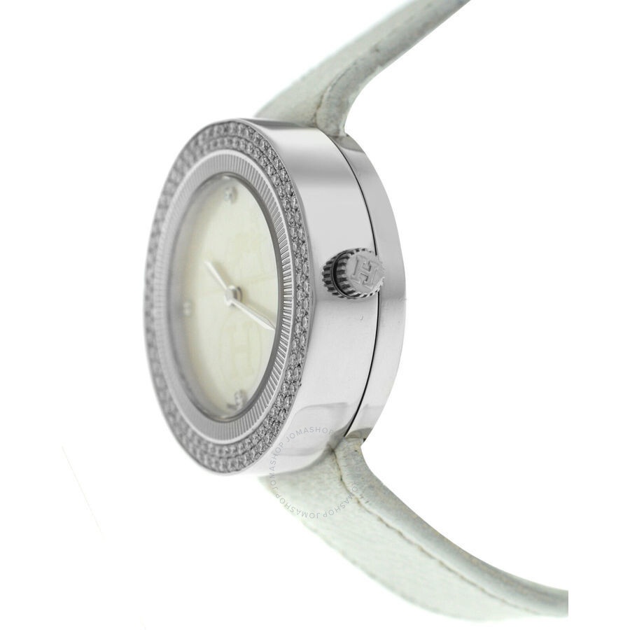 Pre-owned Hermes Passe Passe Quartz Diamond Ladies Watch PP1.430 - 2
