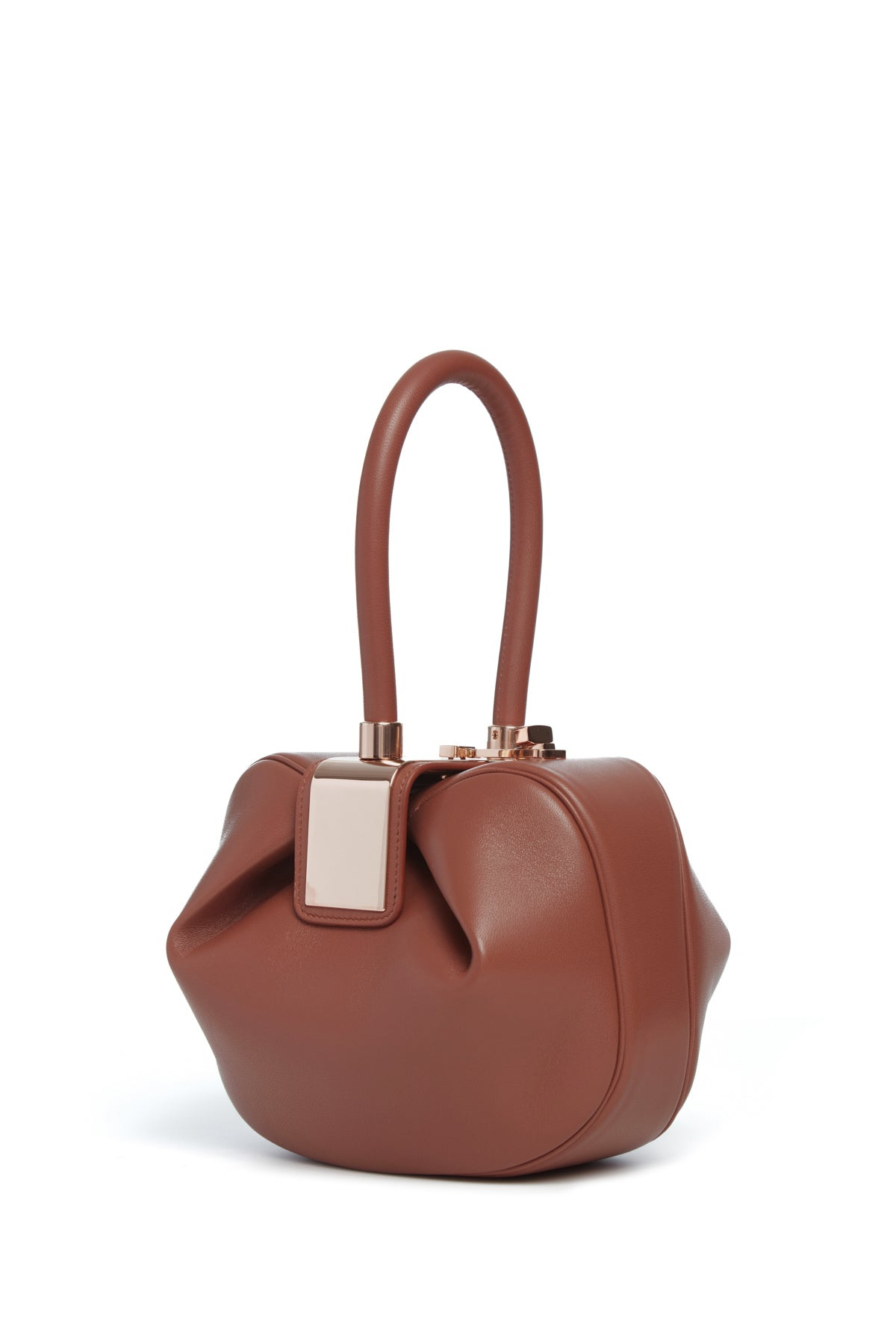 Nina Midas Bag in Cognac Nappa Leather - 1