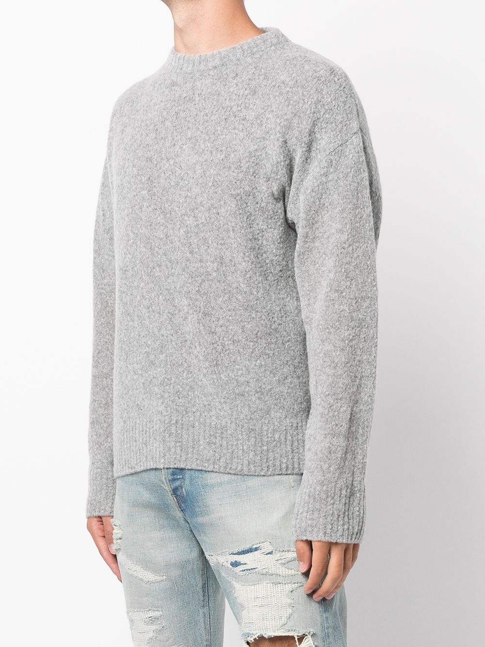 fine knit crewneck jumper - 3