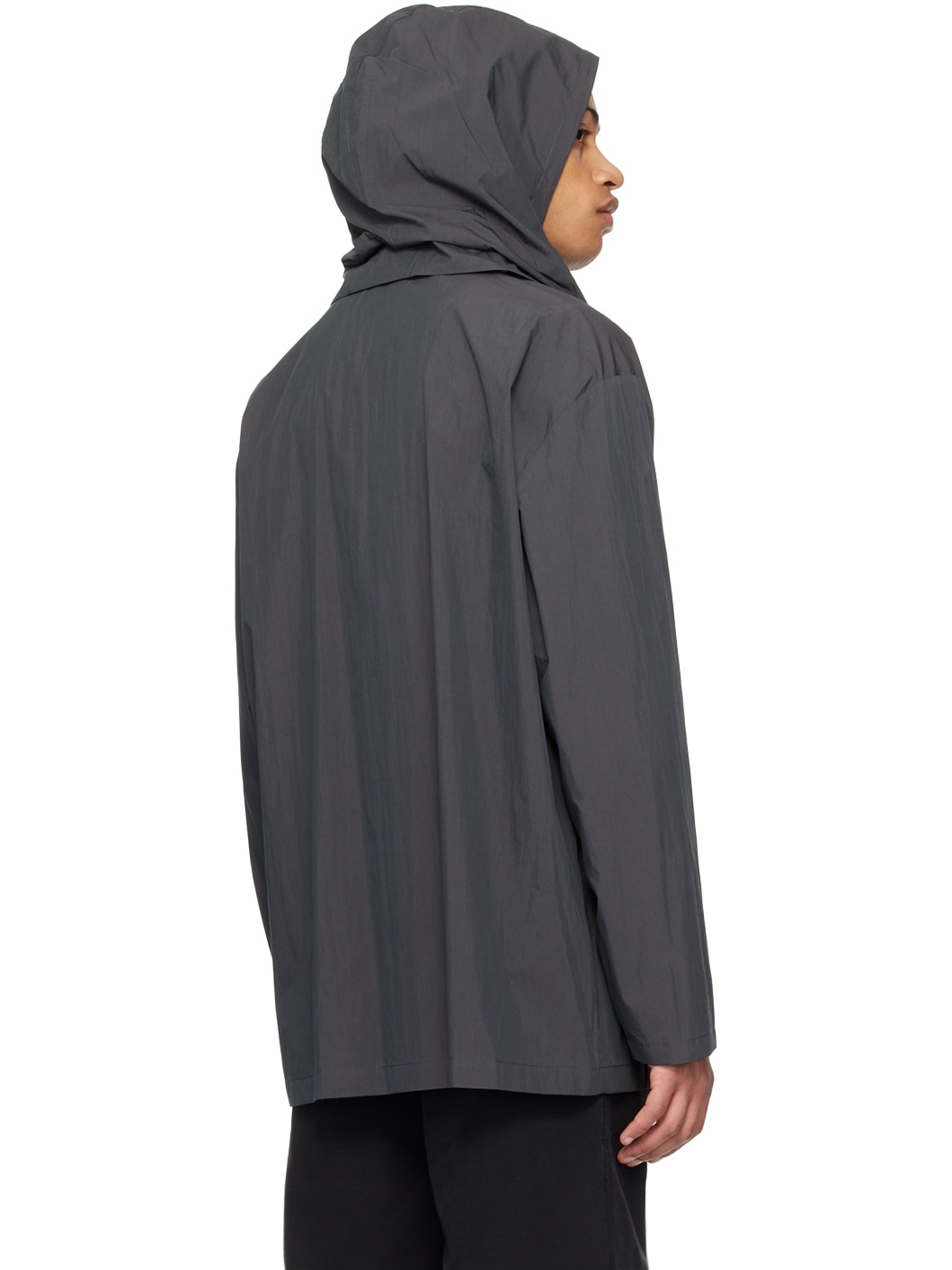 Gray Hooded Shirt - 3