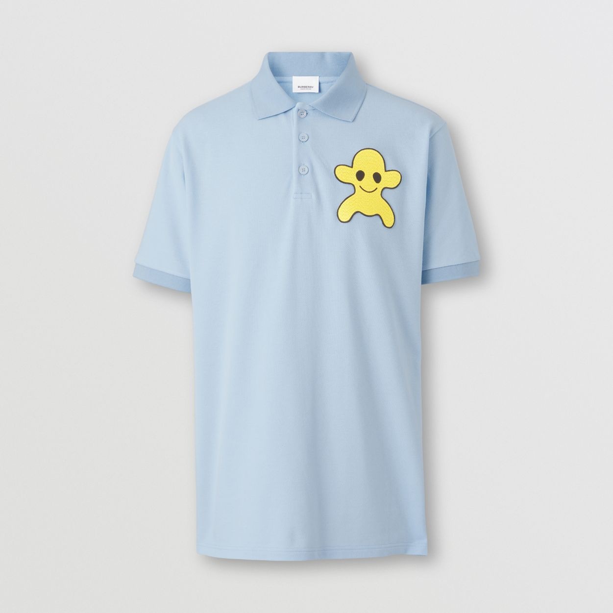 Monster Graphic Cotton Oversized Polo Shirt - 1