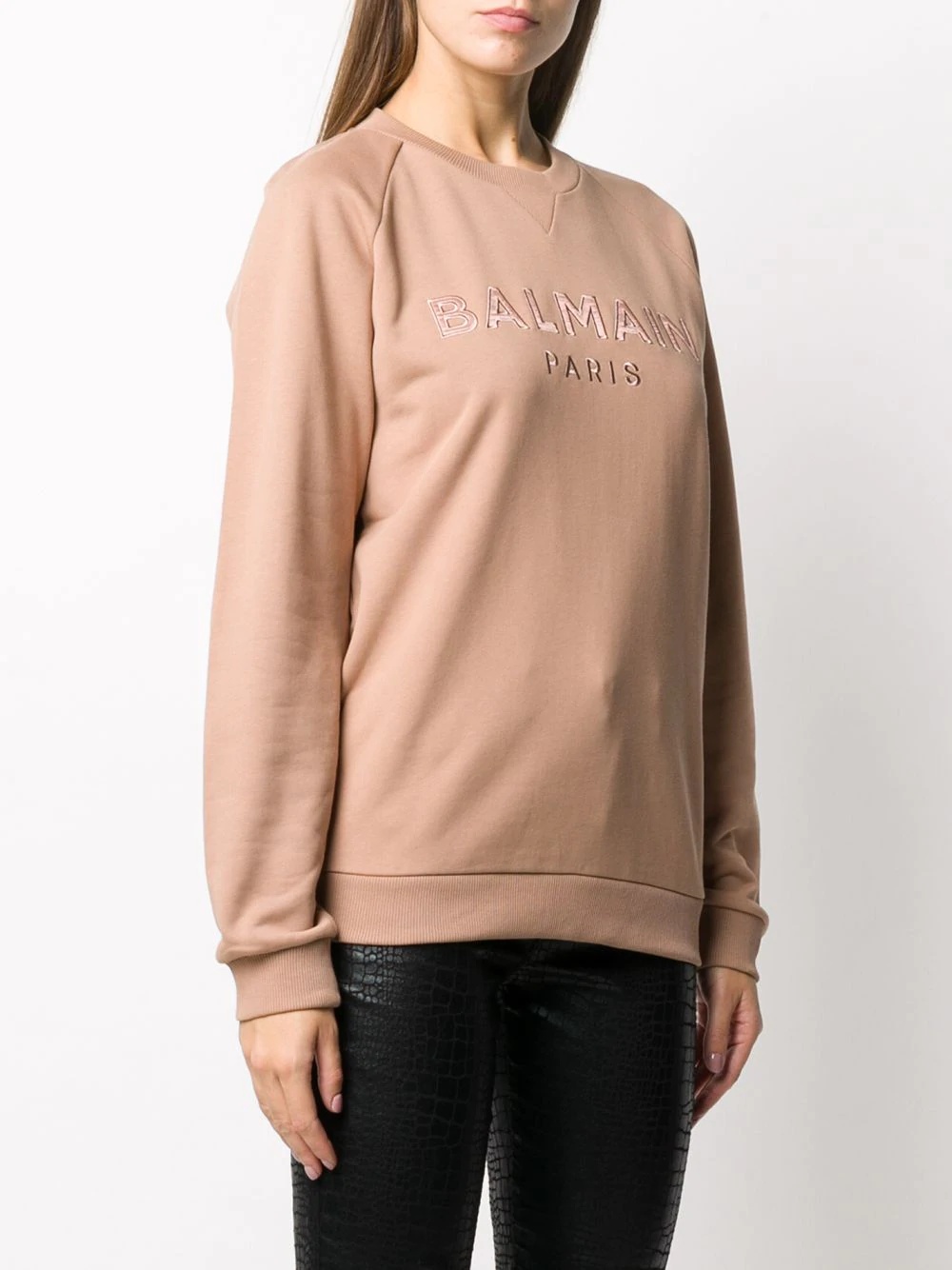 logo-embroidered cotton sweatshirt - 3