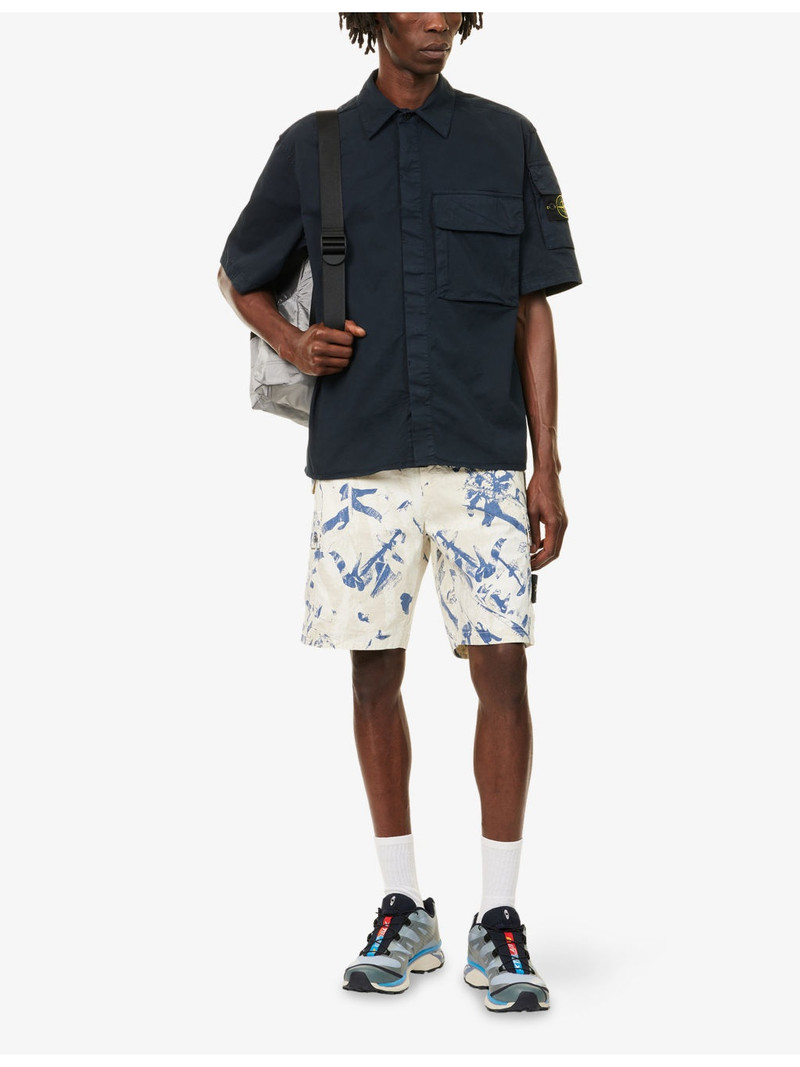 Stone Island Supima Short-Sleeve Cotton-Blend Shirt outlook