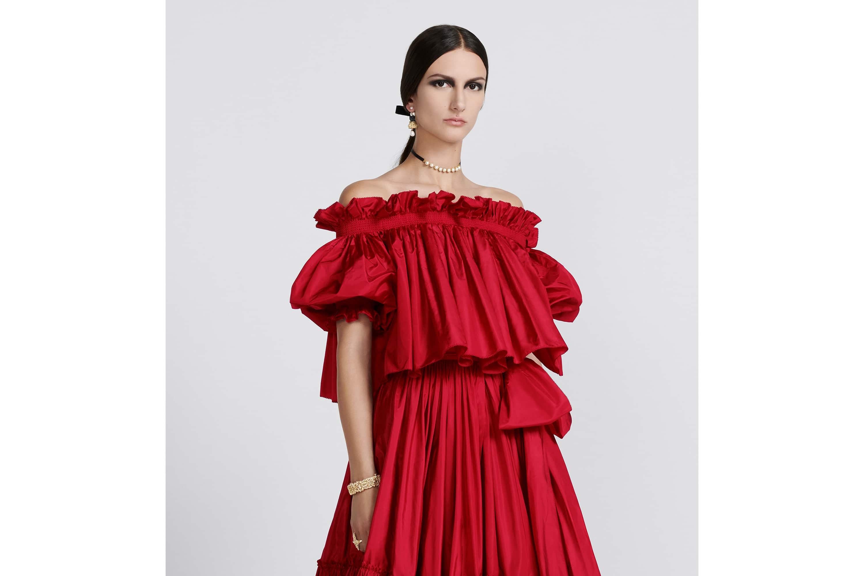 Off-The-Shoulder Smocked Top - 4