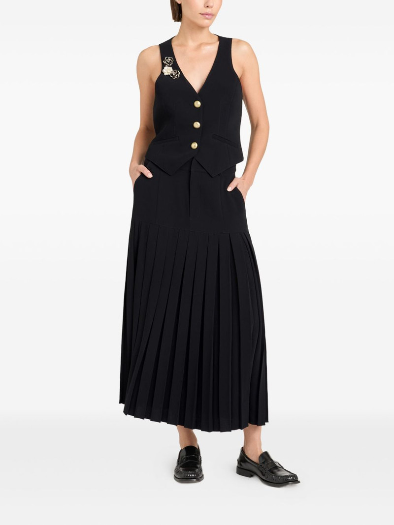 Cinq à Sept pleated panel skirt outlook