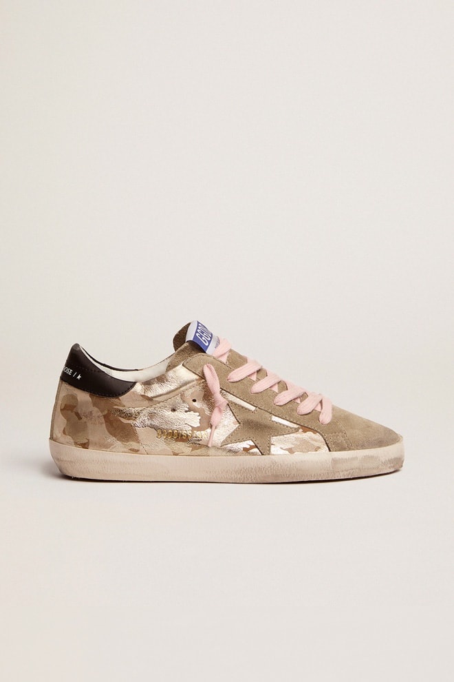 Camouflage Super-Star sneakers with suede star and black heel tab - 1