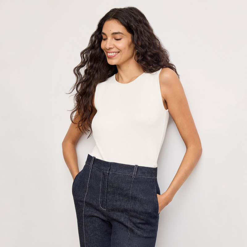Paige Tank - Organic Ribbed Pima Cotton 8