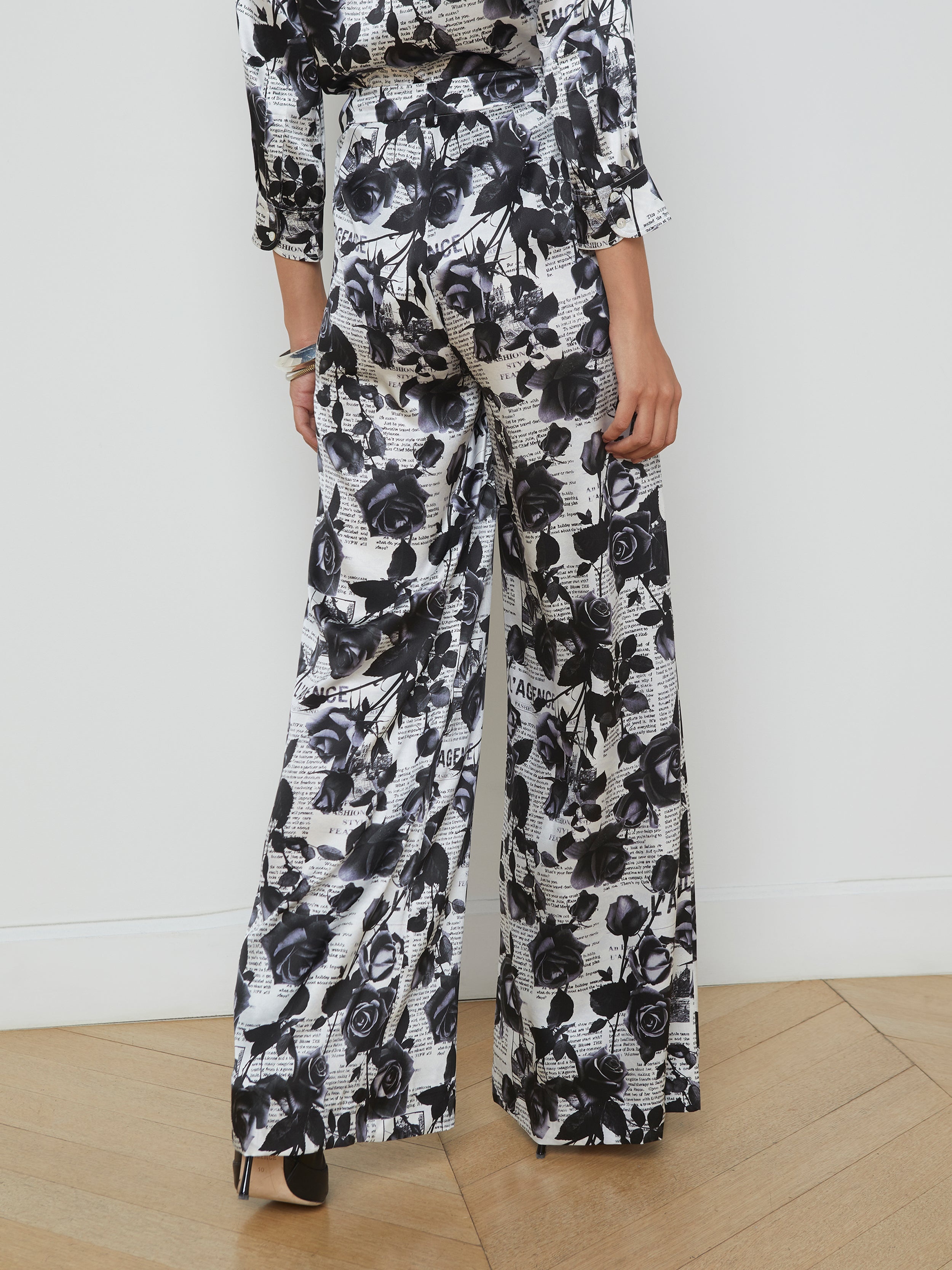 Gavin Silk Wide-Leg Pant - 5