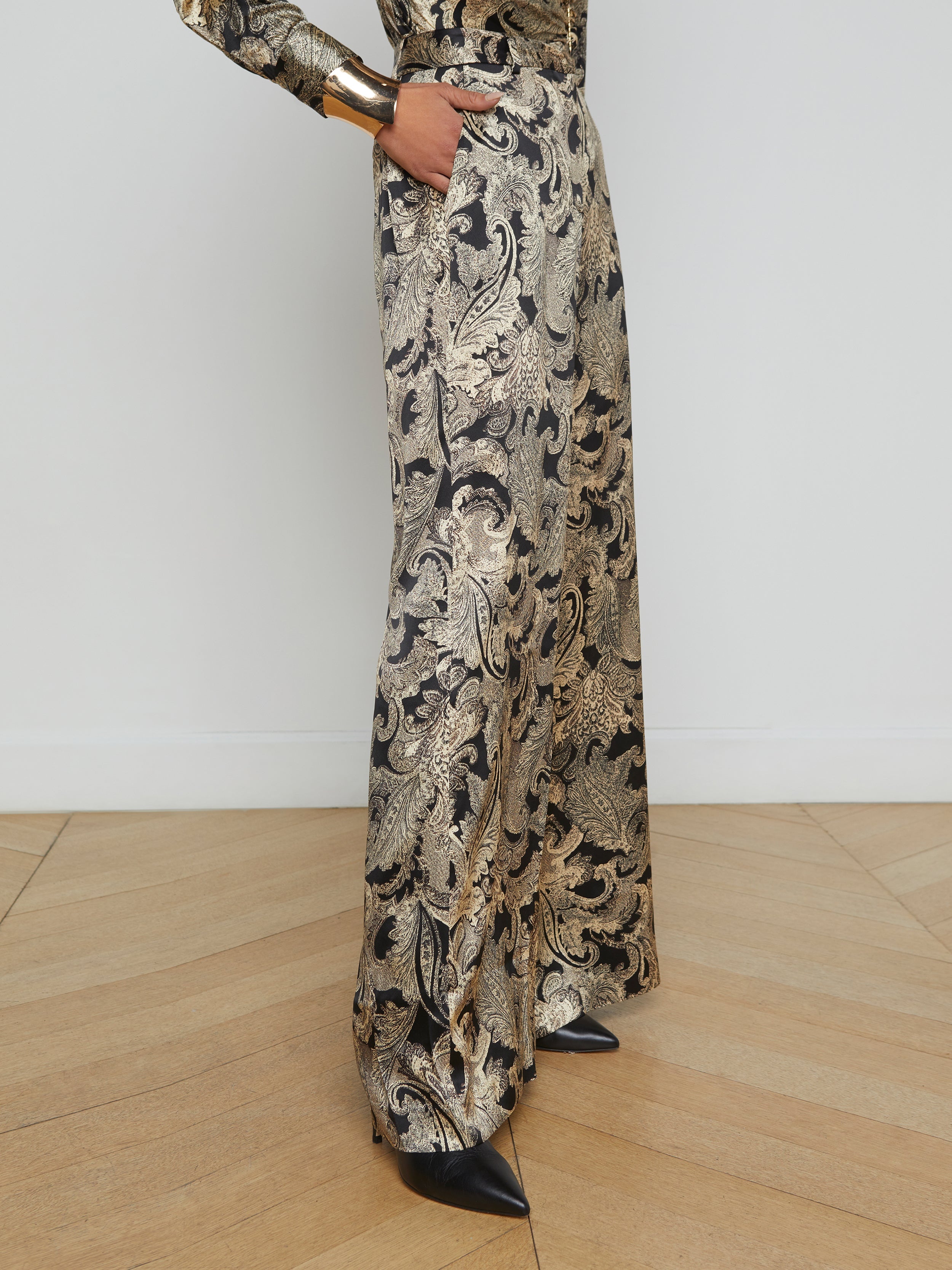 Pilar Silk Wide-Leg Pant - 5
