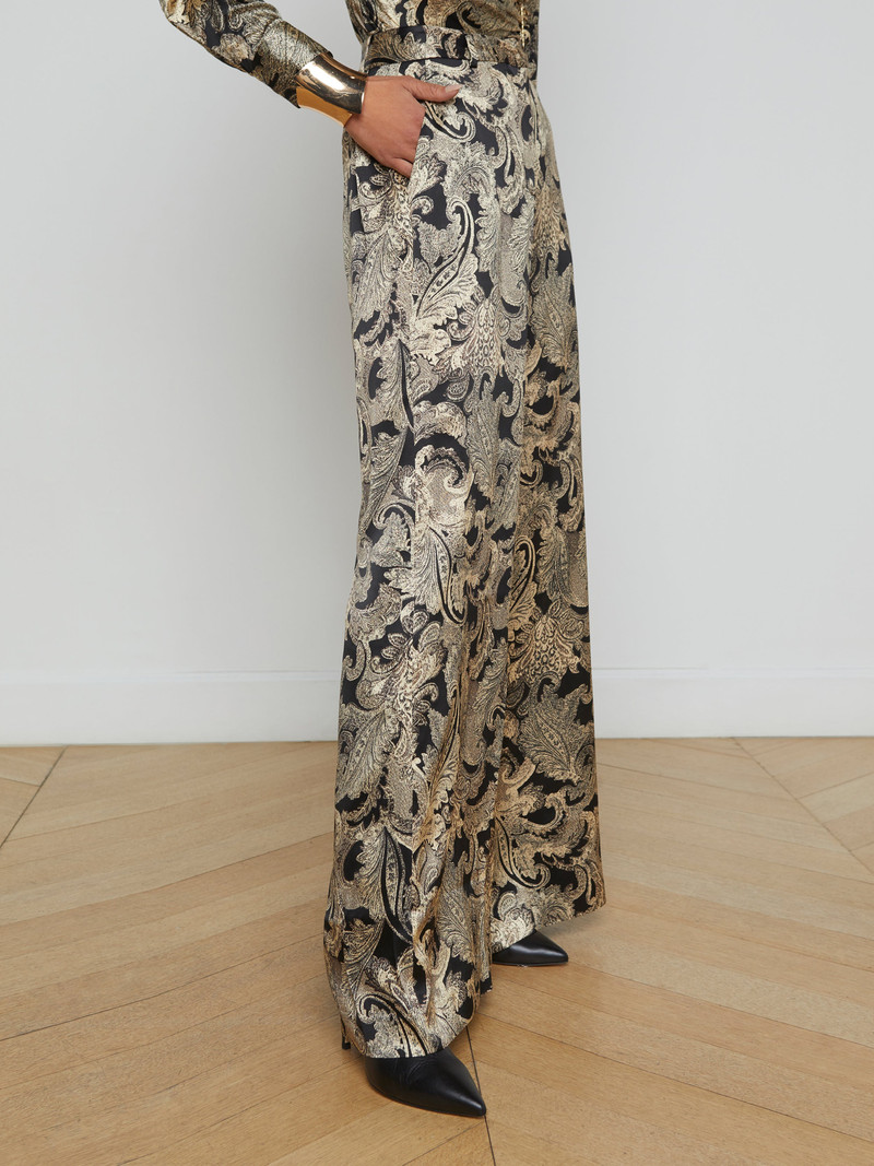 Pilar Silk Wide-Leg Pant 5