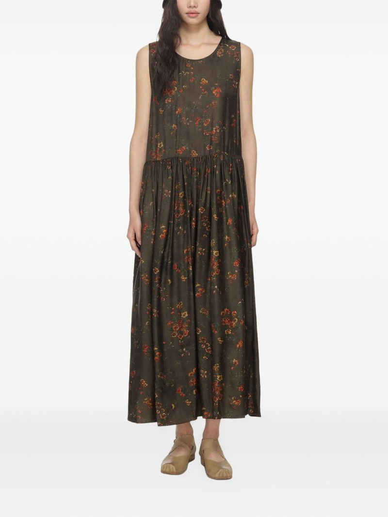 UMA WANG floral-print sleeveless maxi dress outlook