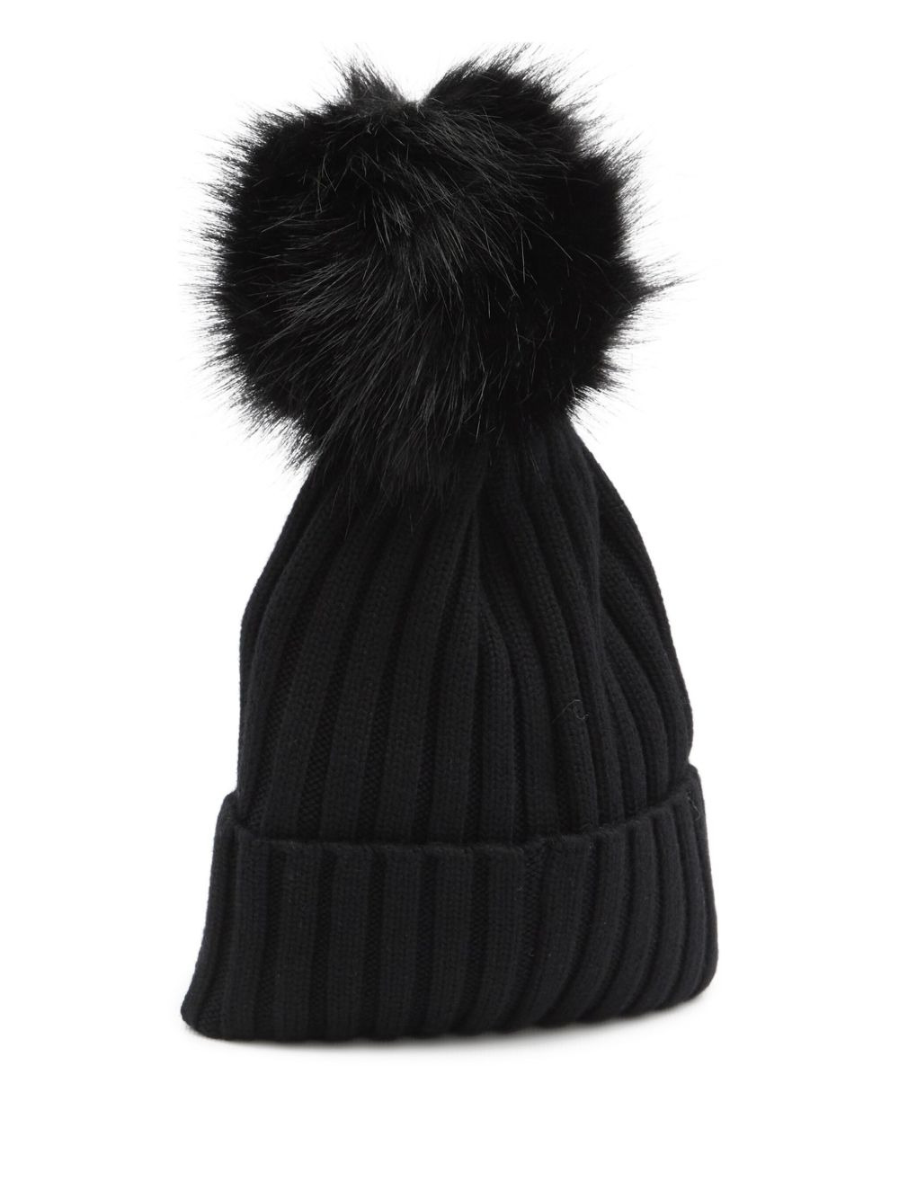 ribbed knit pom-pom beanie - 2
