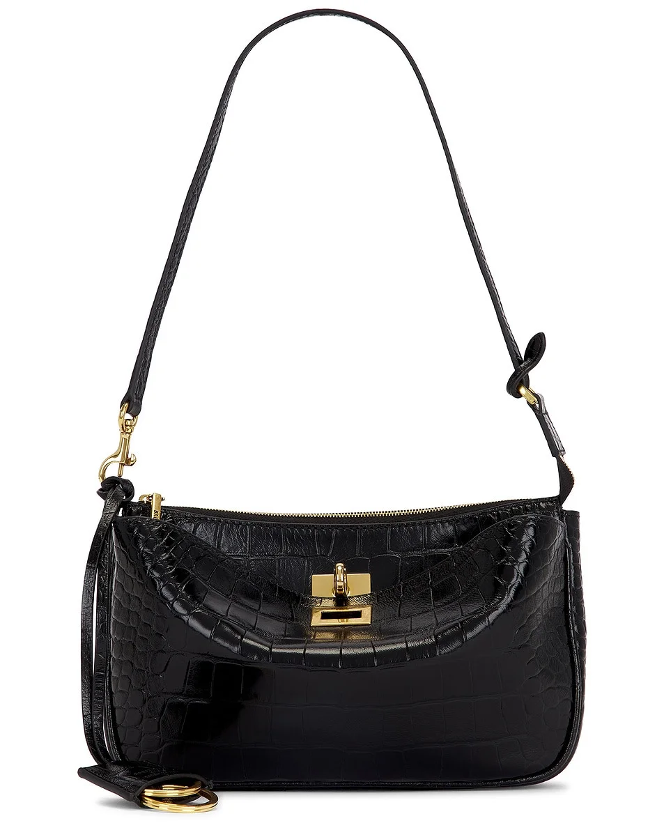 Rodeo Sling Embossed Croc Pochette Bag - 1