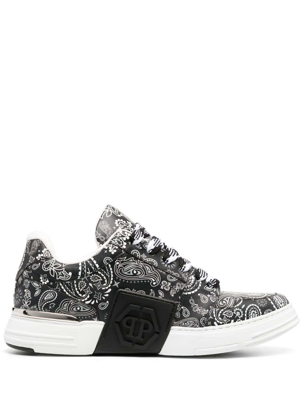 Super Street paisley-print sneakers - 1