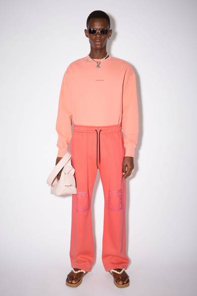 Acne Studios Cotton sweat pants - Salmon pink outlook