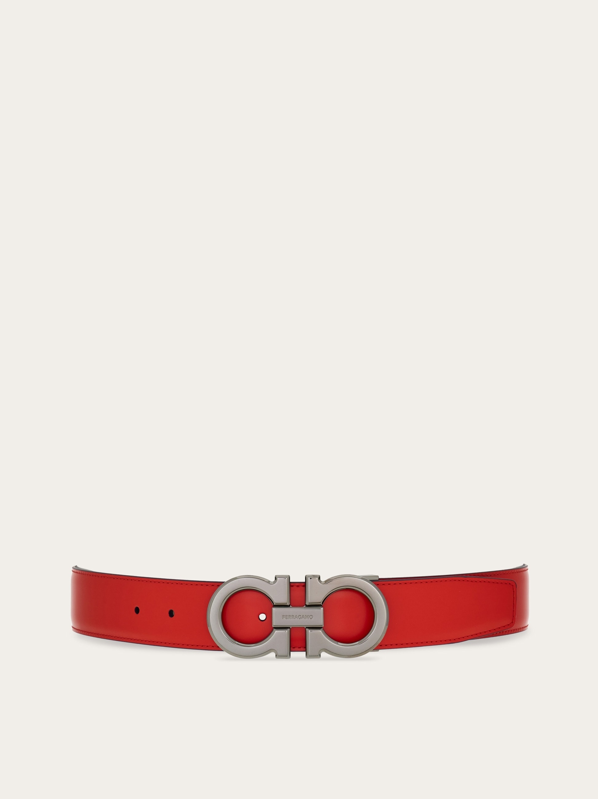 Reversible and adjustable Gancini belt - 1