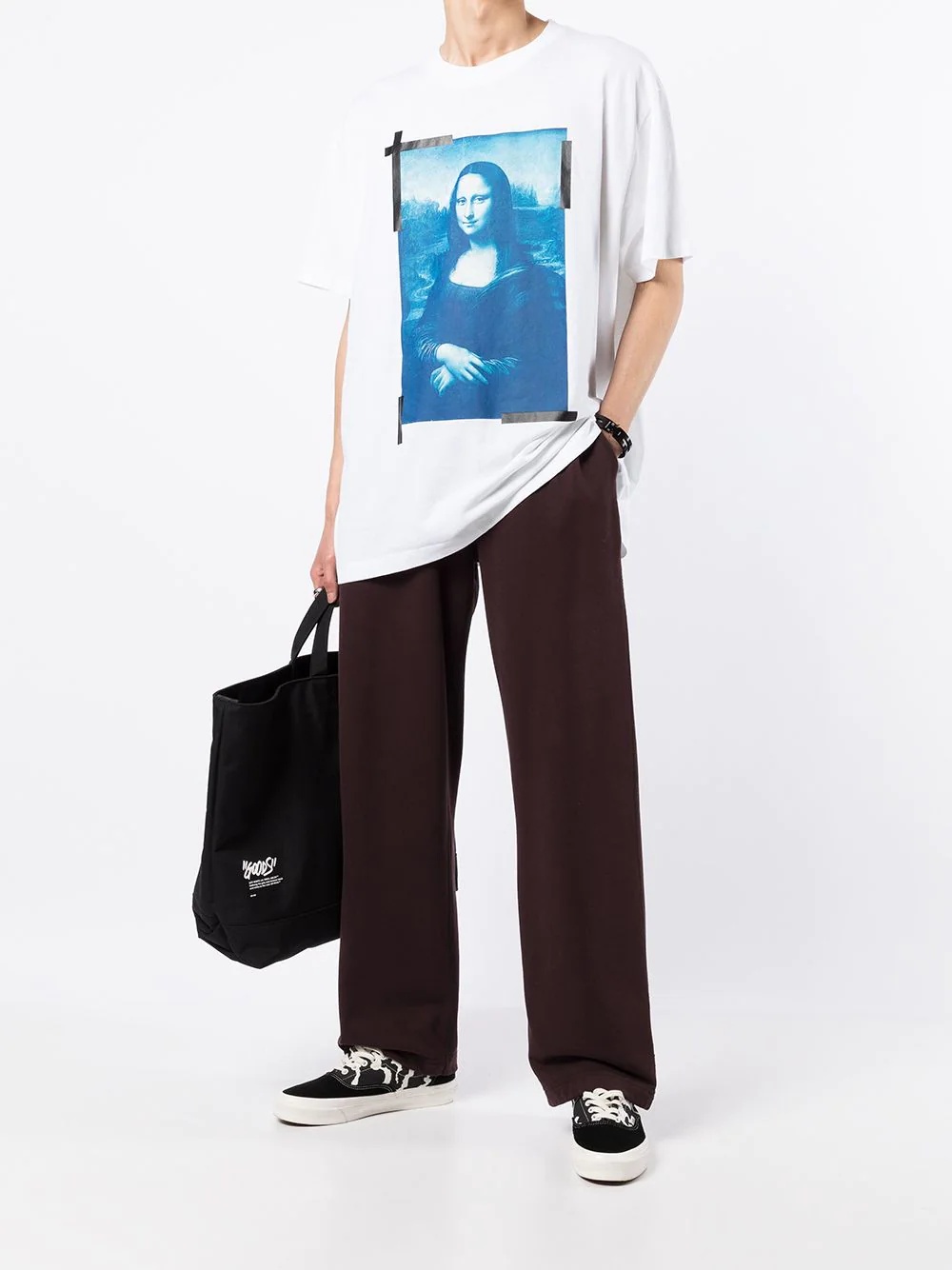 Monalisa-print cotton T-shirt - 2