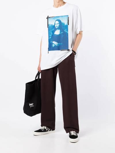 Off-White Monalisa-print cotton T-shirt outlook