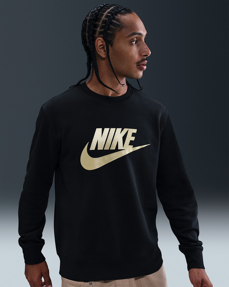 Nike Sportswear Club Men's Graphic Fleece Crew 1