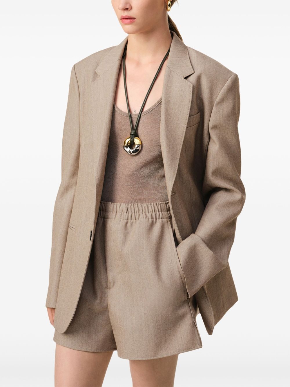 rear-slit blazer - 5