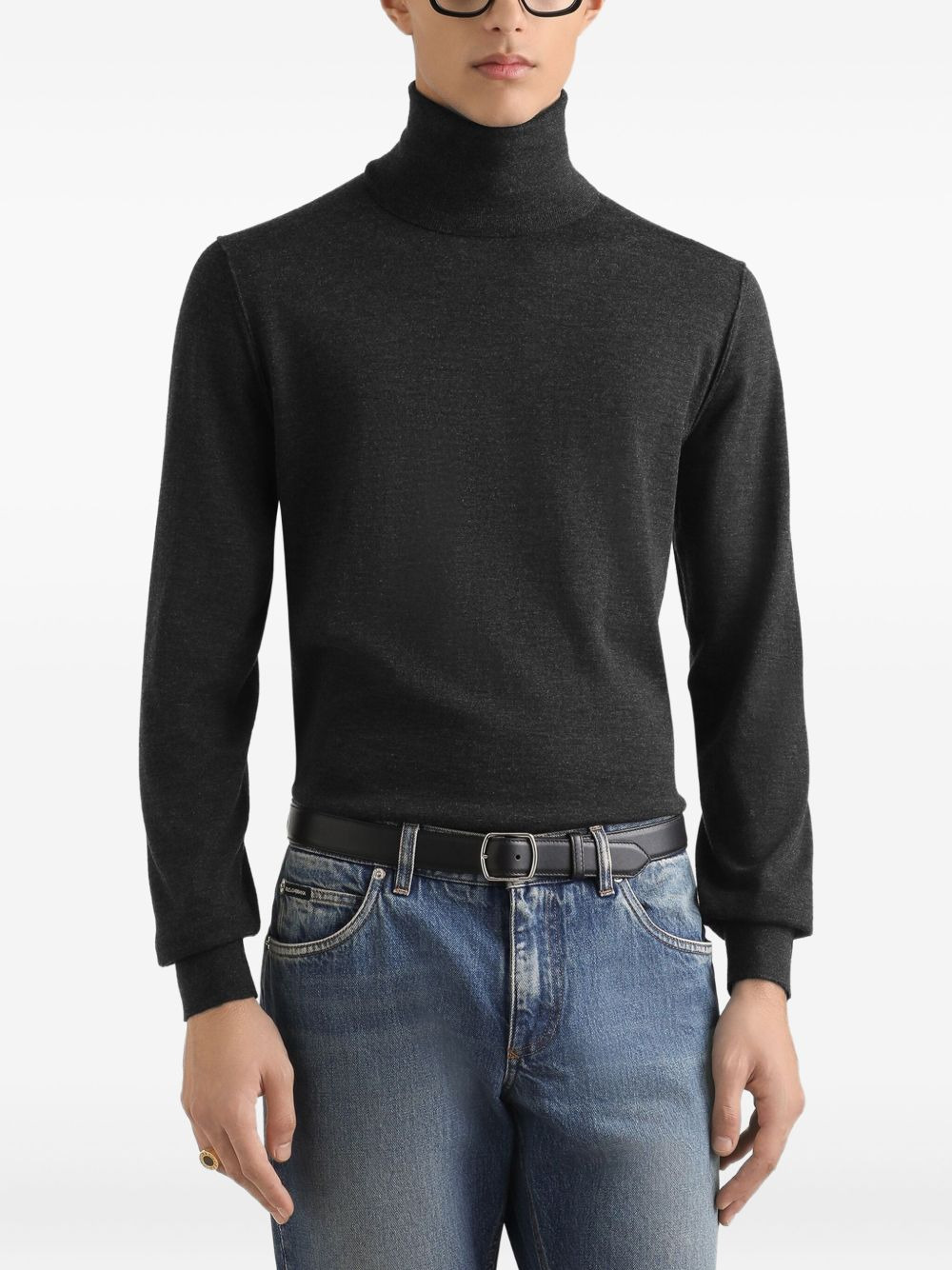 turtleneck cashmere sweater - 3