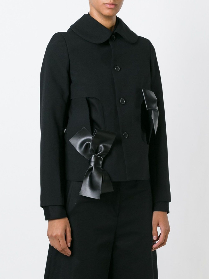 bow detail cut out jacket 3