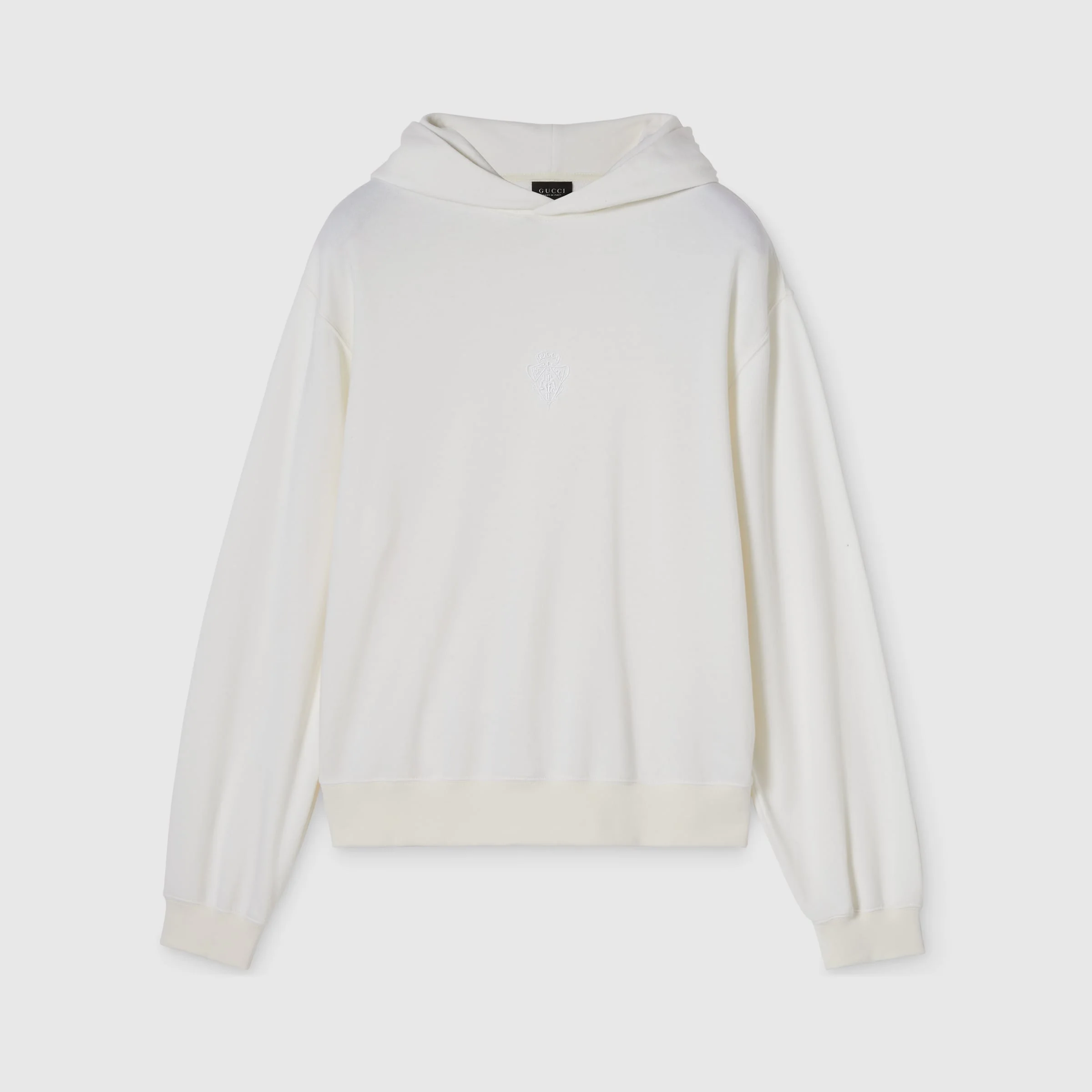 Cashmere blend sweatshirt with embroidery - 1