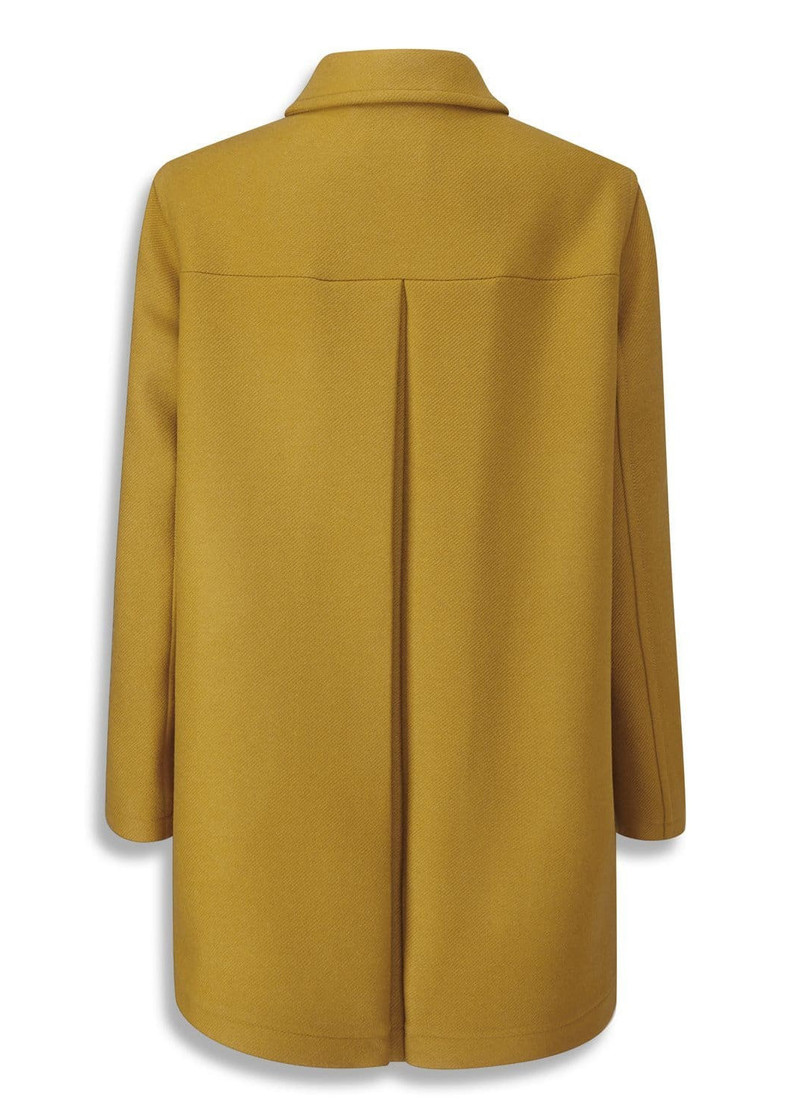 GLOVERALL Women's Isabelle Casual Coat Mustard outlook