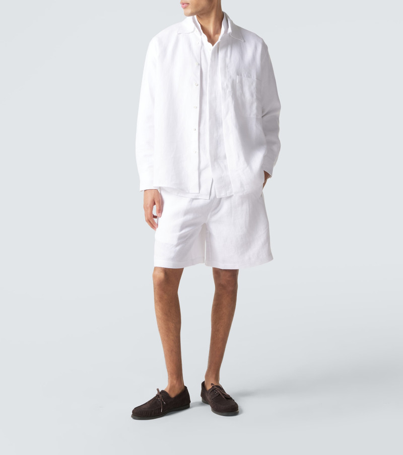 SAMAN AMEL Linen overshirt outlook
