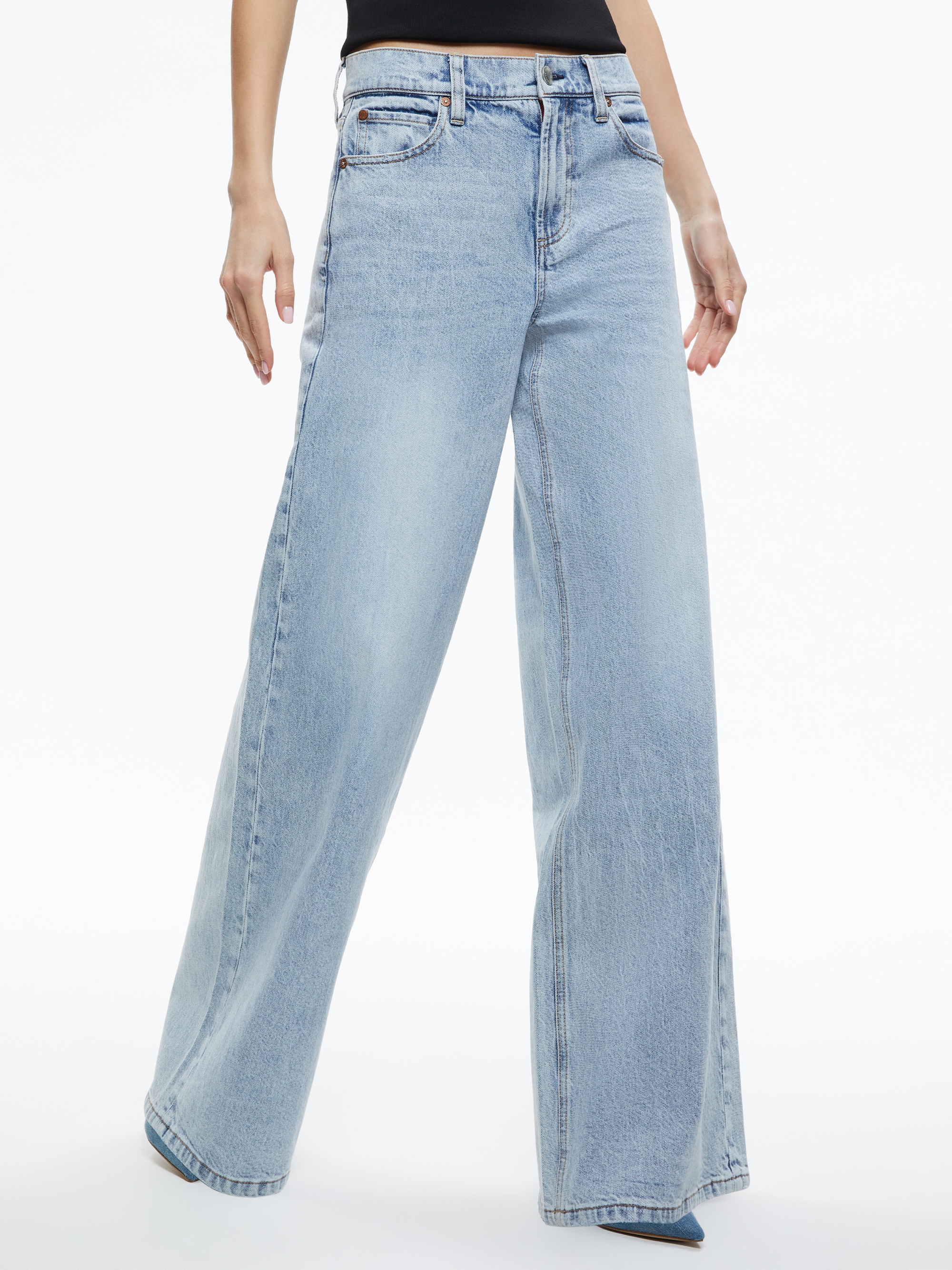 TRISH MID RISE BAGGY JEAN - 1