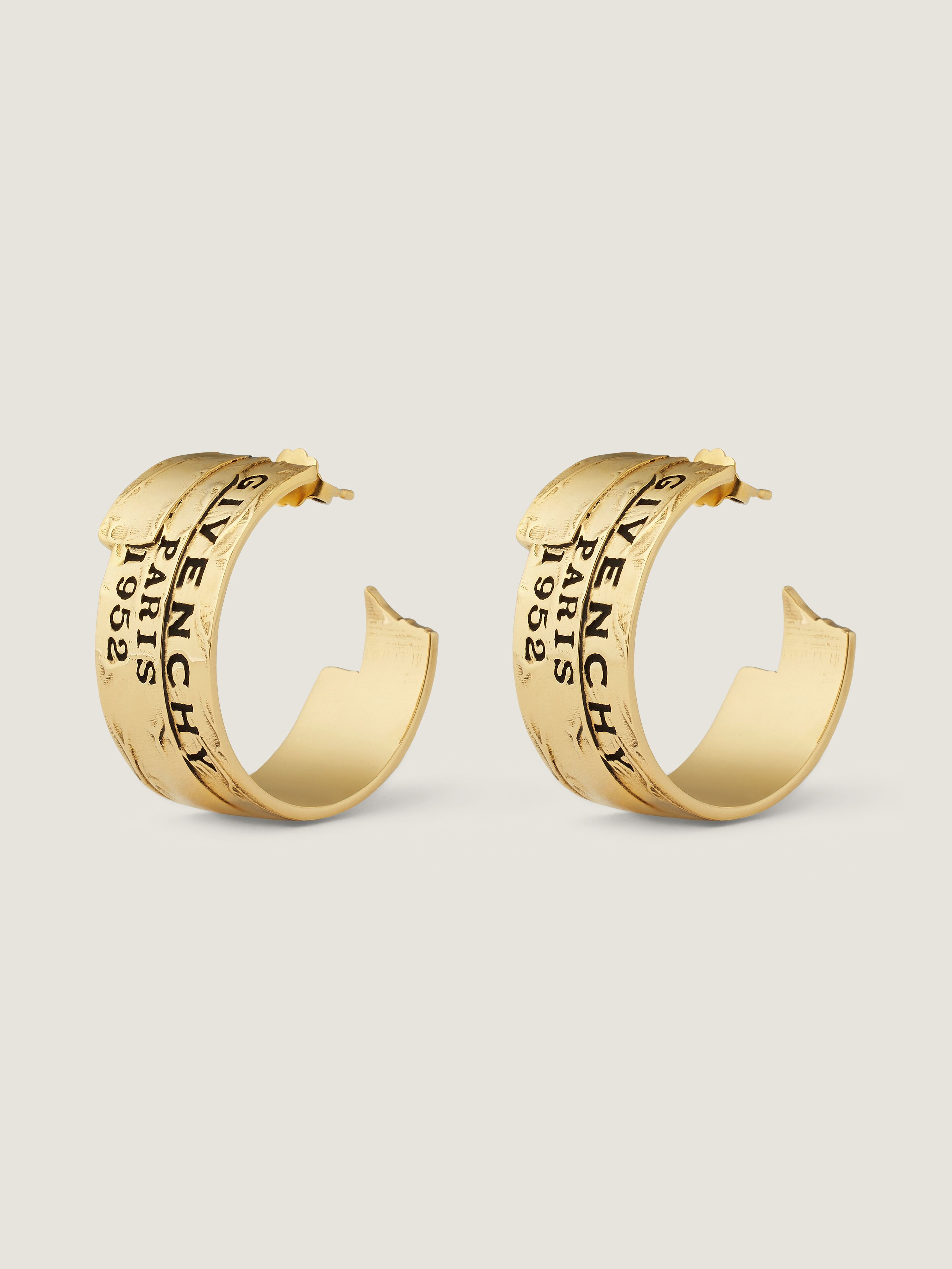 GIVENCHY TAPE EARRINGS IN METAL AND ENAMEL - 3
