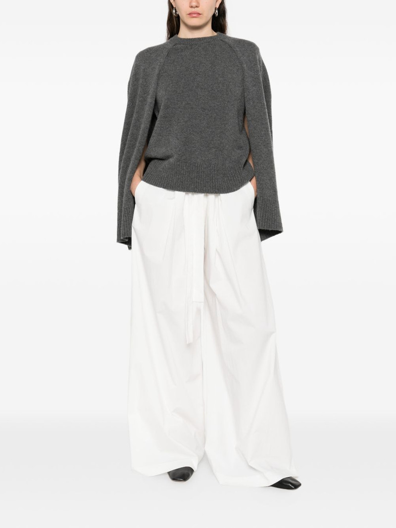 TOTEME cape-detail round-neck sweater outlook