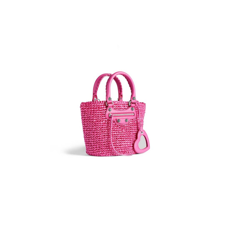 BALENCIAGA Women's Le Cagole Small Panier  in Pink outlook