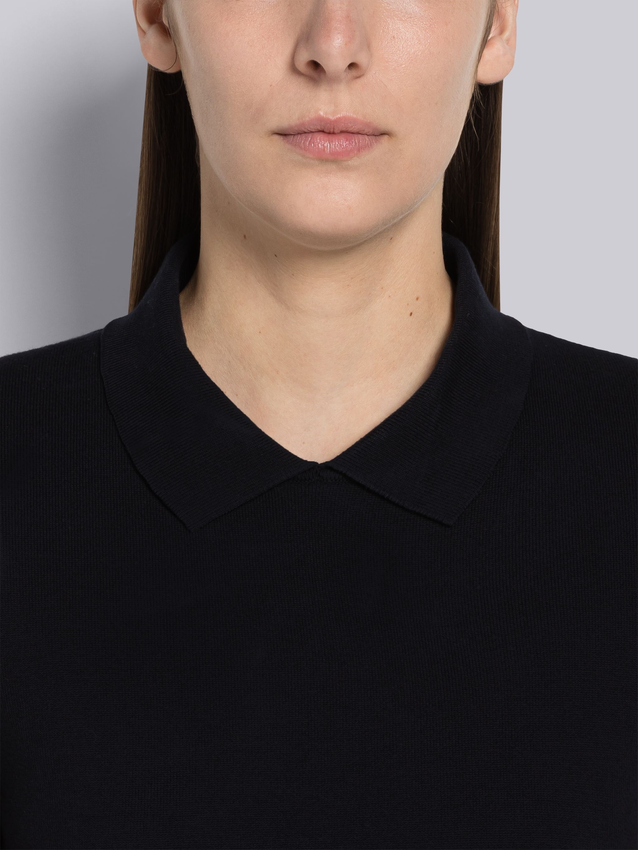 Double Face Cotton Bow Armband Pencil Dress - 5