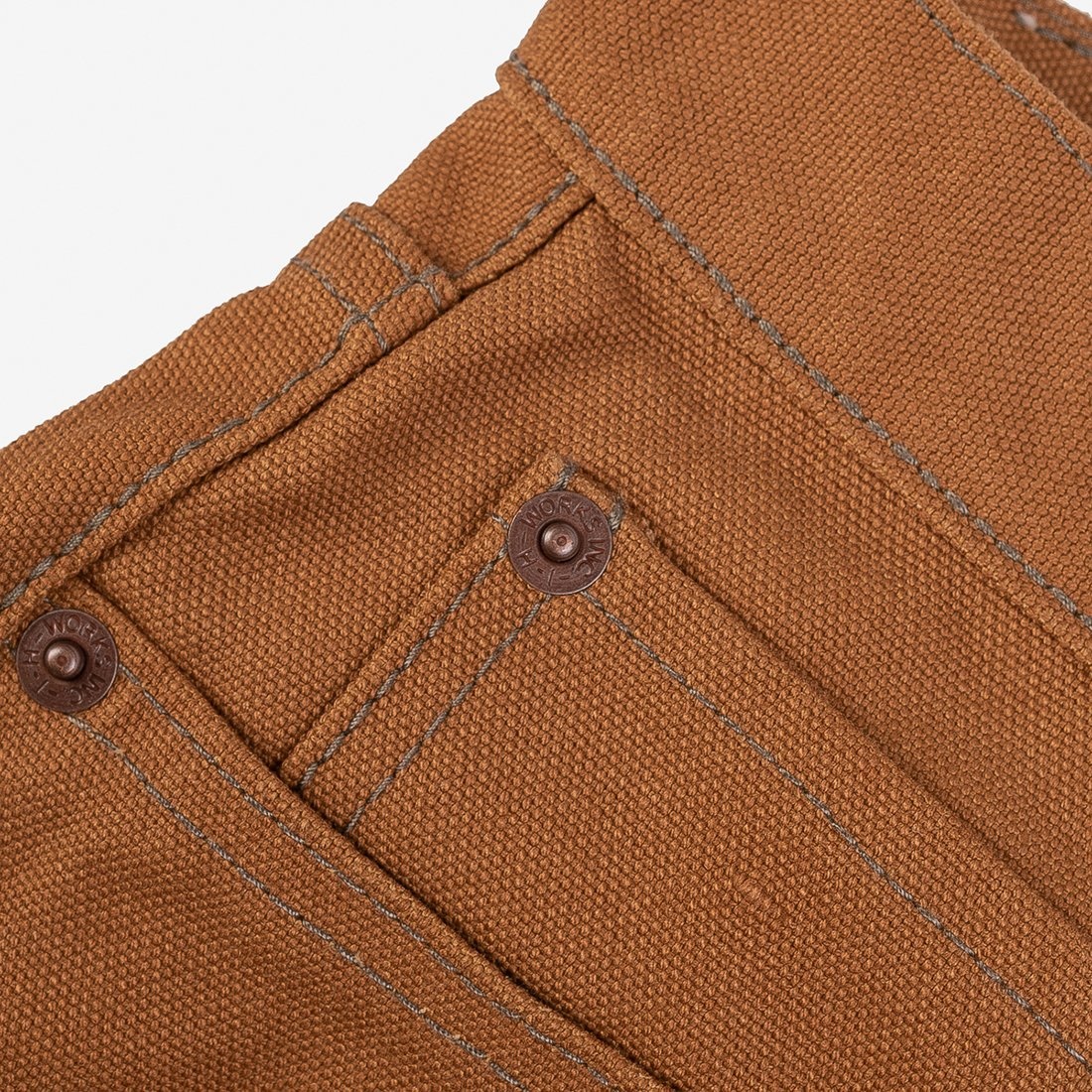 IH-888D 17oz Duck Relaxed Taper Brown - 5