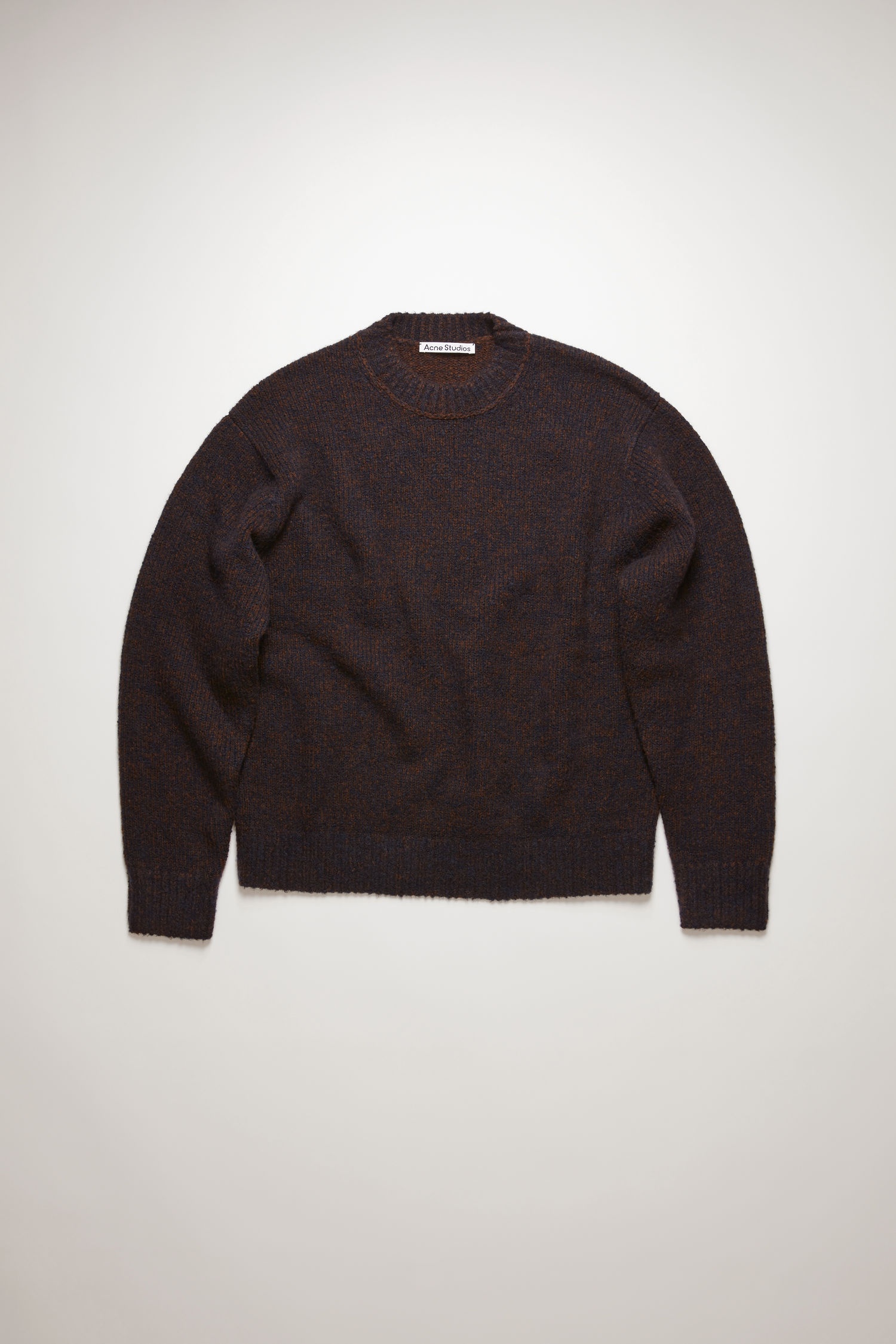 Melange sweater navy/brown - 1