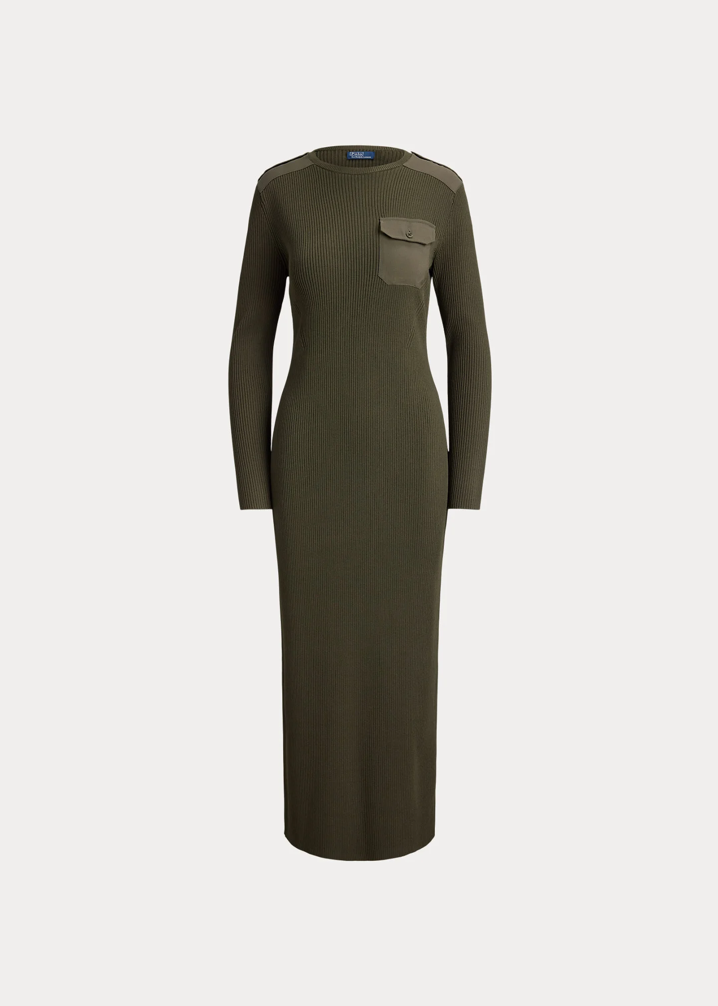 Rib-Knit Utility Dress - 1