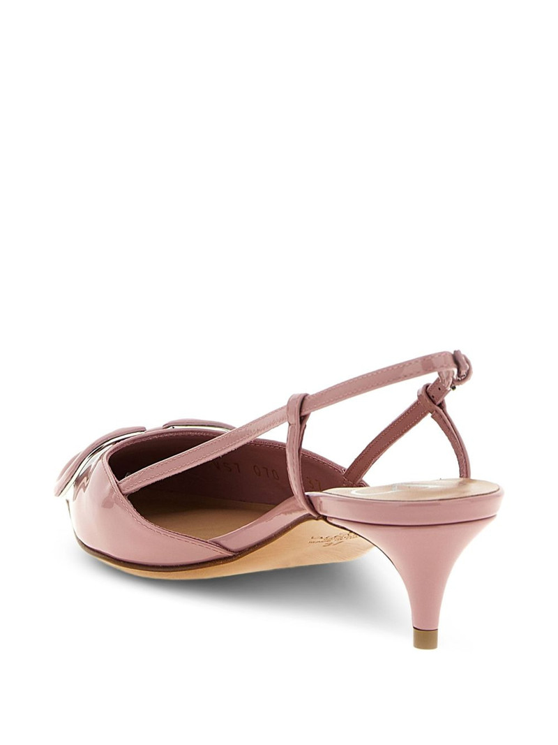 40mm Vlogo pointed slingback pumps 4