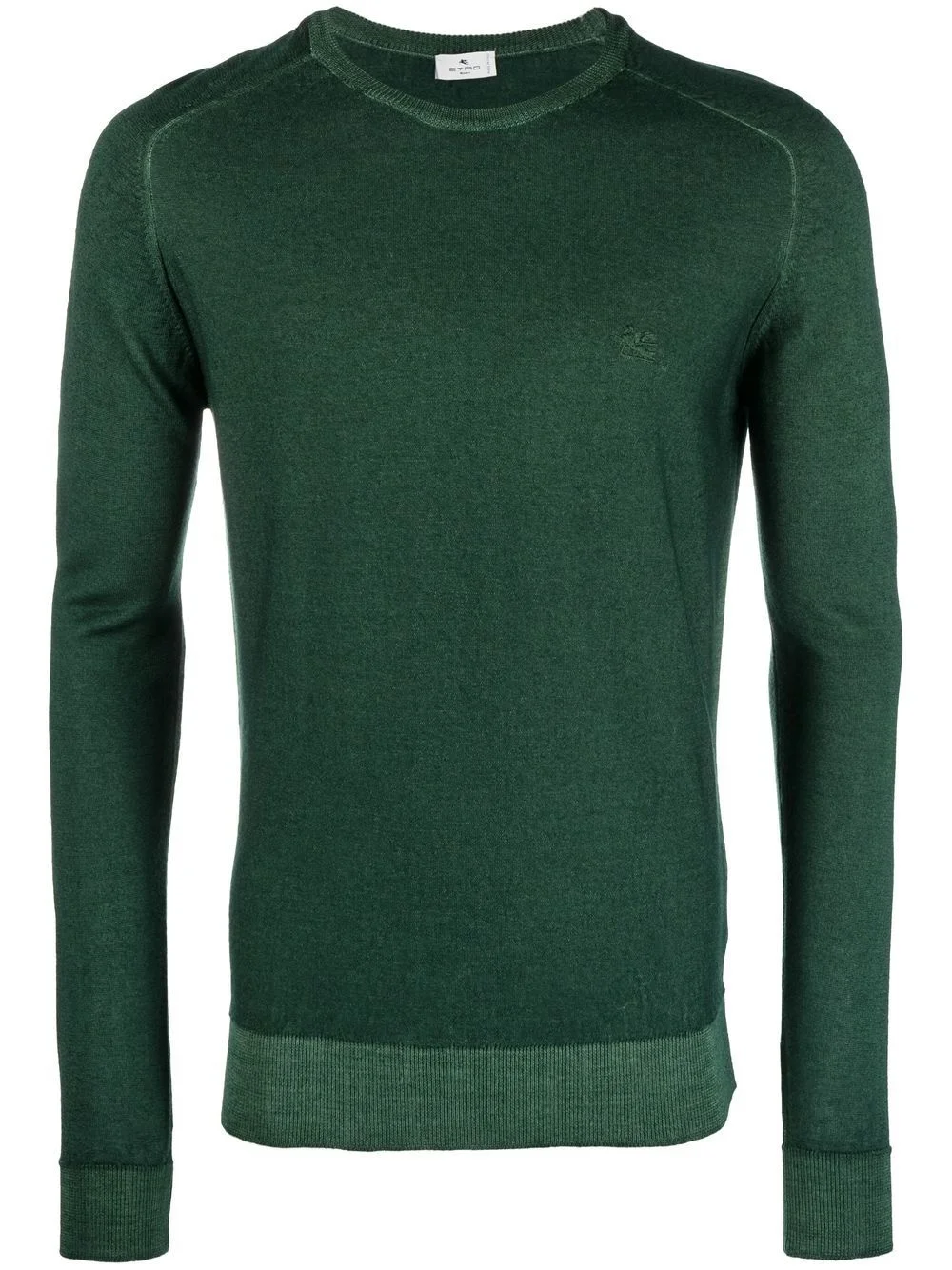 embroidered-logo crew-neck jumper - 1