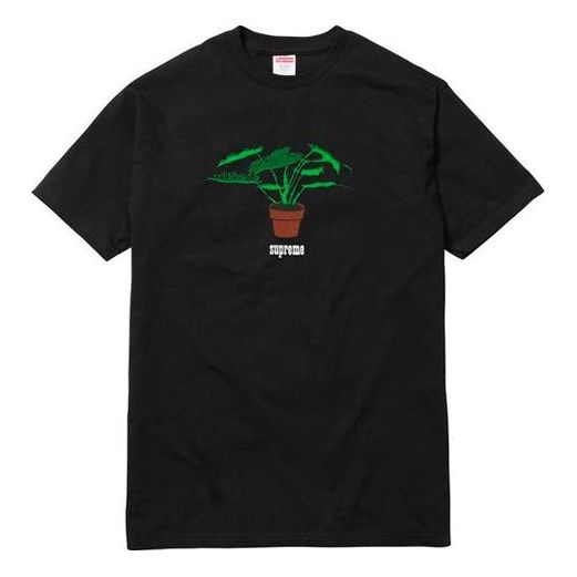 Supreme FW17 Plant Tee Pale Black Bonsai Printing Short Sleeve Unisex SUP-SS18-661 - 1