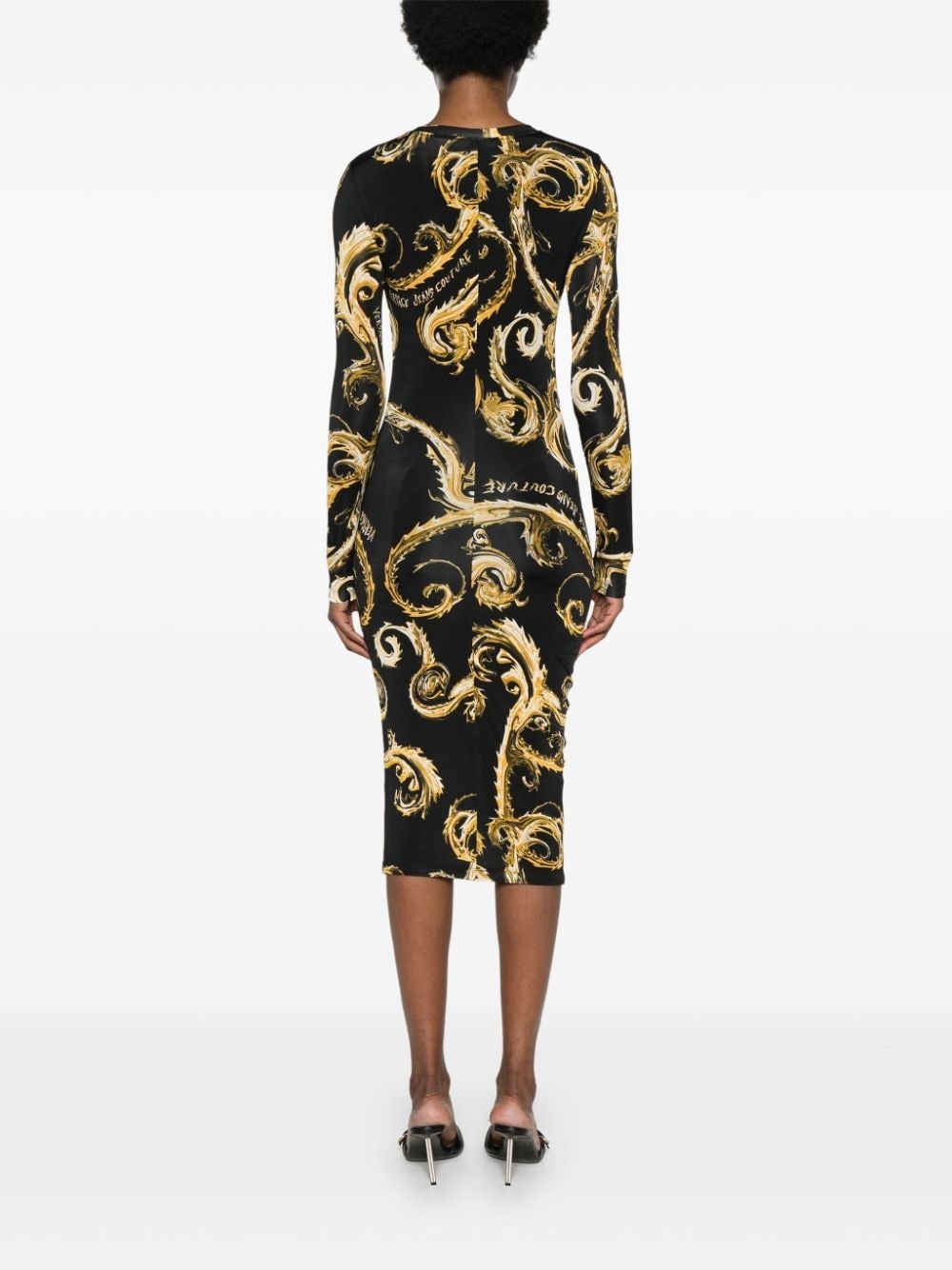 Chromo Couture-print midi dress - 4