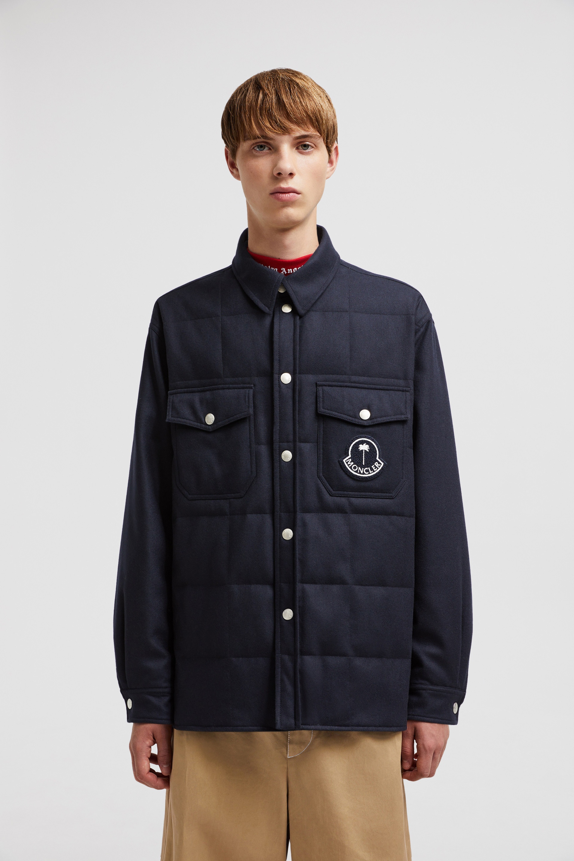 Moncler x Palm Angels Wool Flannel Shirt - 10