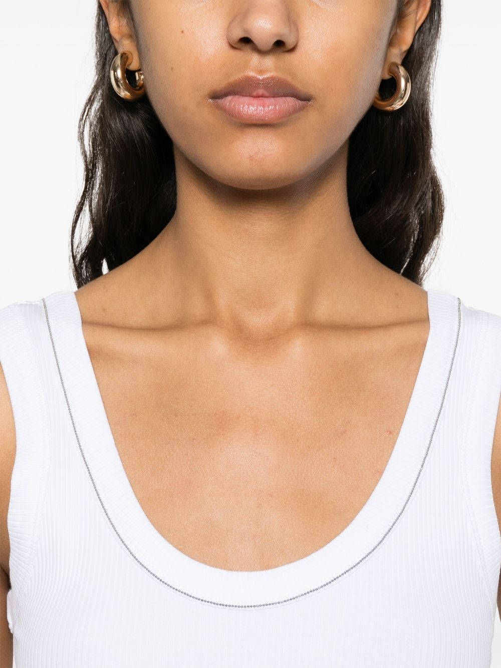Brunello Cucinelli ribbed tank top | REVERSIBLE