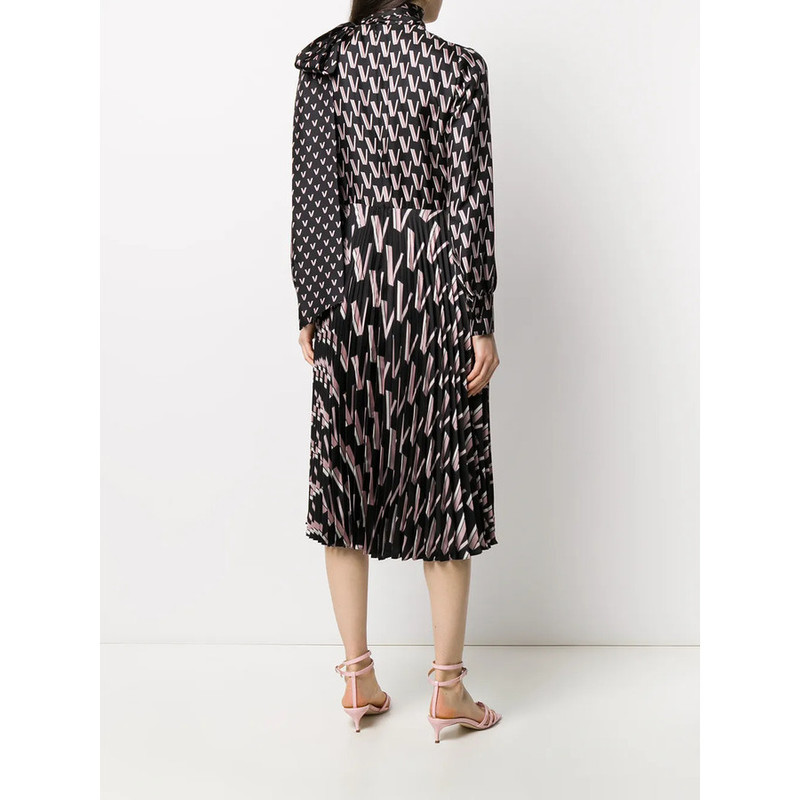 Valentino Garavani Double Vlogo Pussy-Bow Dress 1